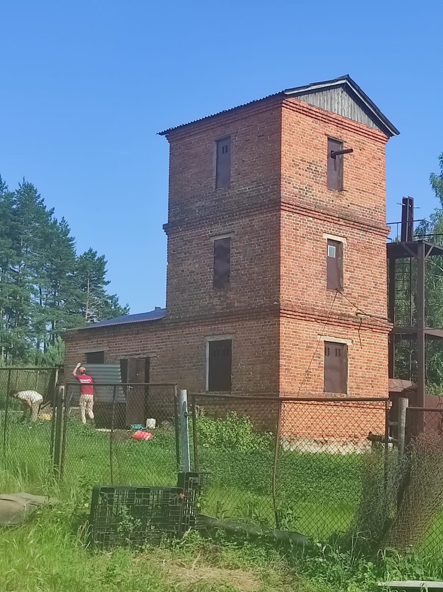 Заканчивается ремонт на водонапорной башне!